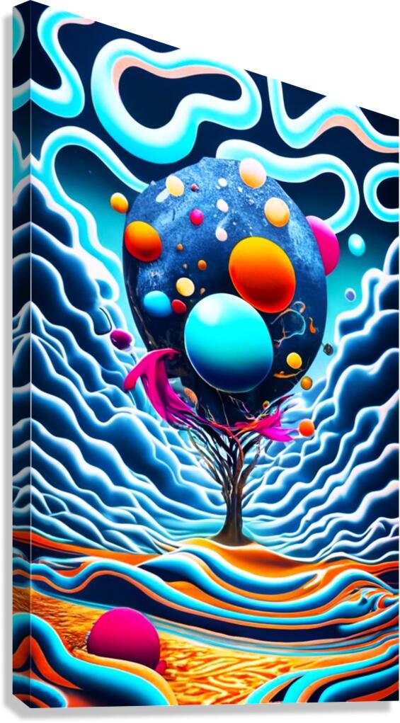 Space Baloons Canvas Print