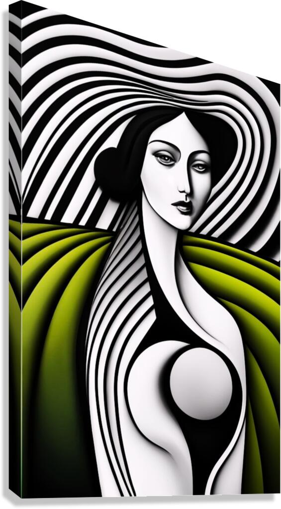 Black Rainbow Canvas Print