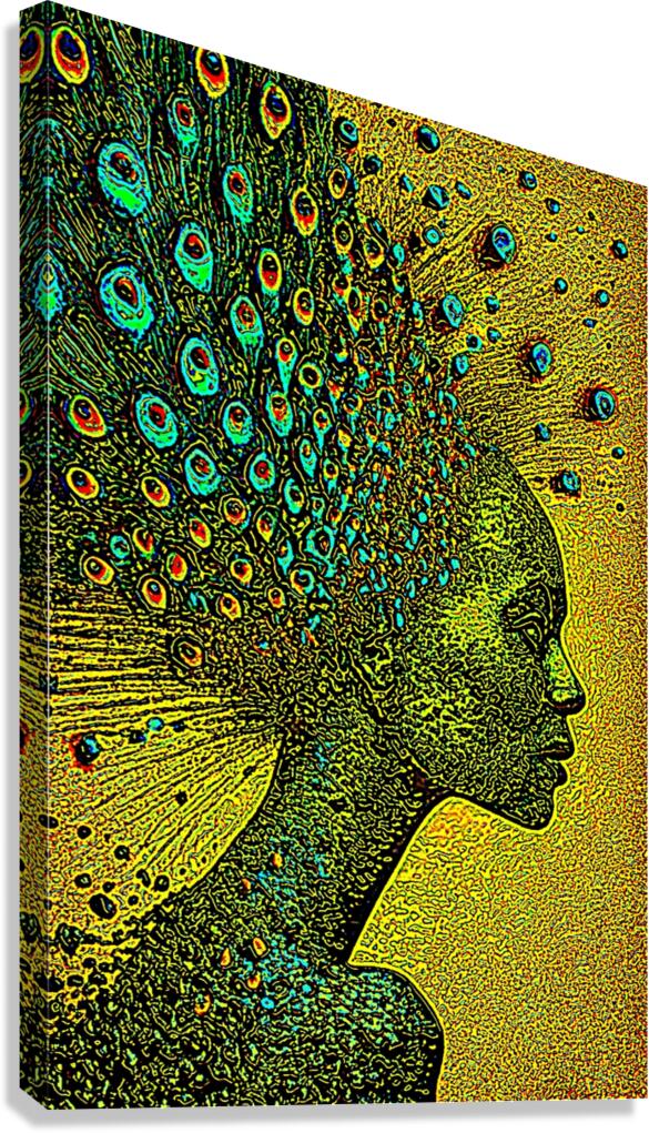 Exploding Blaka Canvas Print