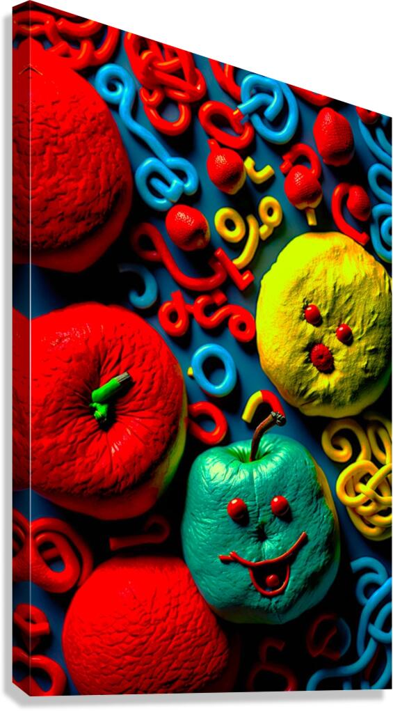 Cheeky Apple Canvas Print