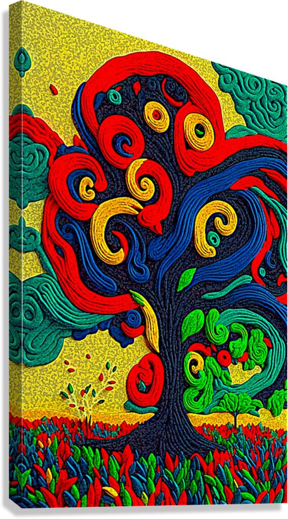 Wool Tree Canvas Print