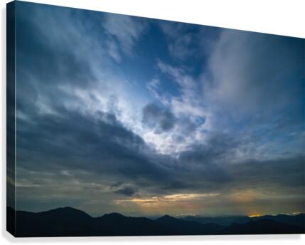 mountain landscape cloud background Canvas Print