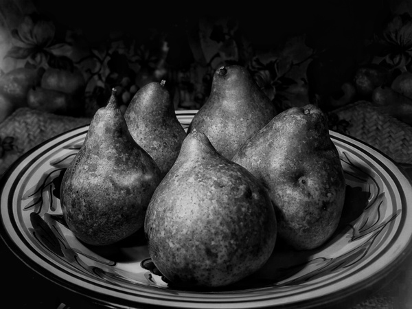 Pears  B&W Print
