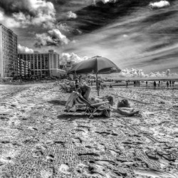 Under the Umbrella  B&W