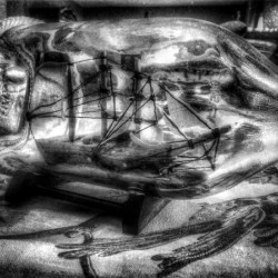 Ship in a Bottle  B&W