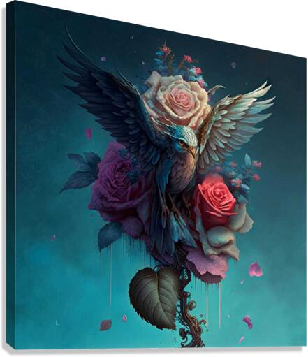 LOiseau rose Canvas Print