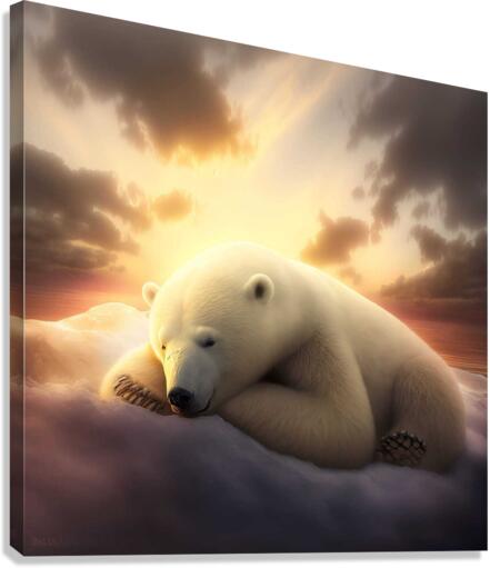 Ours paisible Canvas Print
