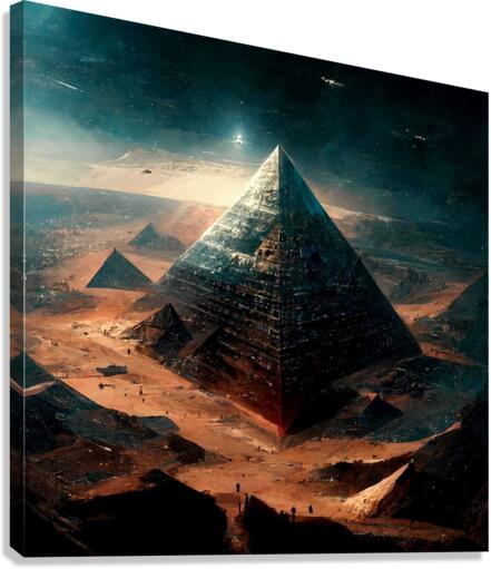 Pyramides Canvas Print