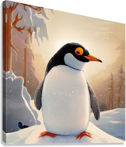 Pingouin Canvas Print