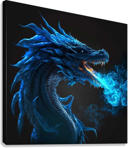 Feu glacial Canvas Print