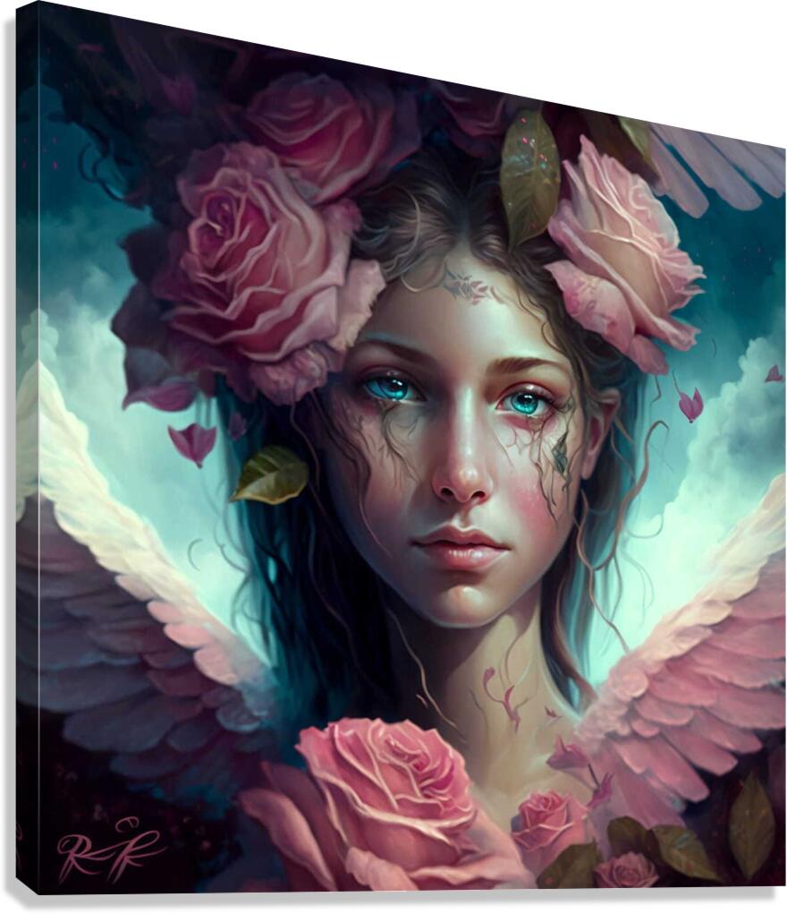 Ange Fleuri Canvas Print