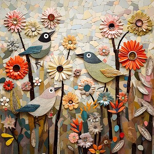 Birds Love Flowers X11  MT Style Effect with TL Pugin