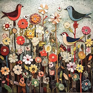 Birds Love Flowers X14 BL-Style Effect