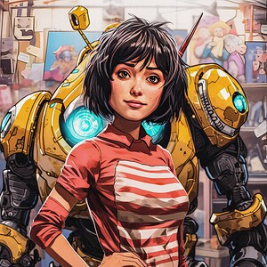 Girl Robot X1 BL Style Effect