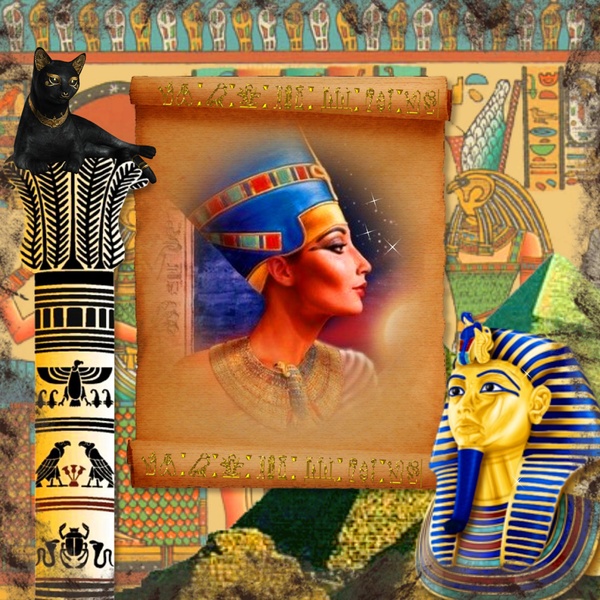 Nefertiti And Tutankhamun by Cris Rodrigues