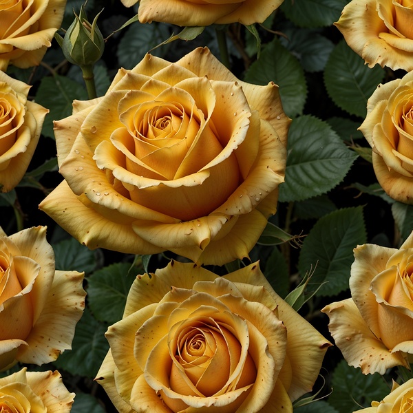 yellow roses full size high resolution Print