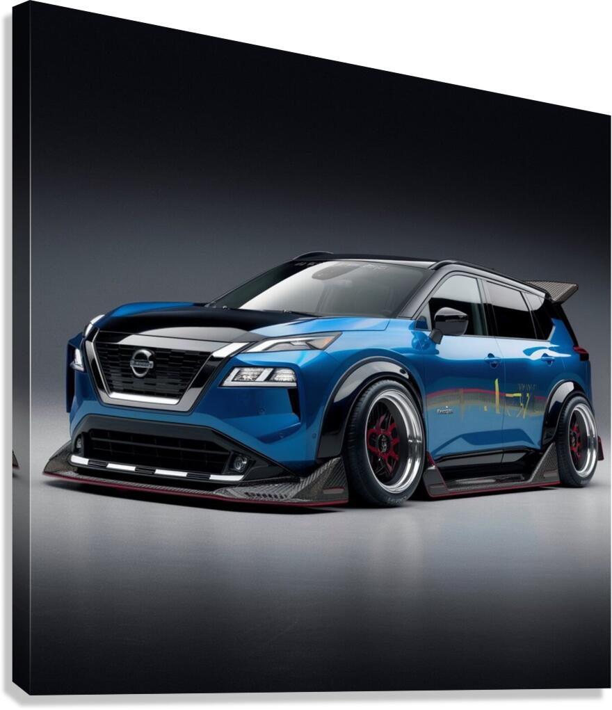 a striking image of a futuristic nissan rogue 202 Canvas Print