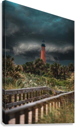 Lighthouse Storm Canvas Print