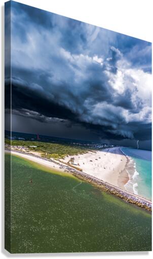 Inlet Storm Canvas Print