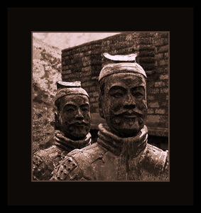 TERRA COTTA SOLDIERS BY CHINAS GREAT WALL