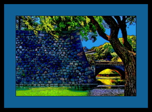 THE MOAT SURROUNDING THE IMPERIAL PALACE IN TOKYO 