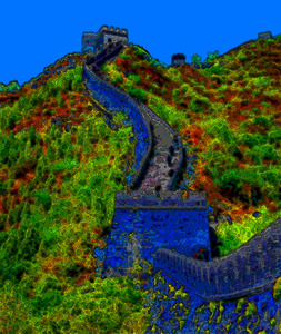 GREAT WALL NEAR BEIJING CHINA 