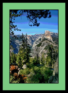 HALF DOME FROM GLACIER POINT - YOSEMITE NATIONAL PARK