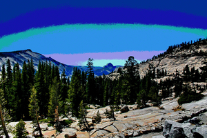 TIOGA PASS WITH HALF DOME IN THE BACKGROUNG  02 - YOSEMITE NATIONAL PARK 