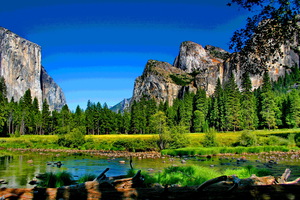 LANDSCAPES COLLECTION - YOSEMITE NATIONAL PARK - VALLEY VIEW 