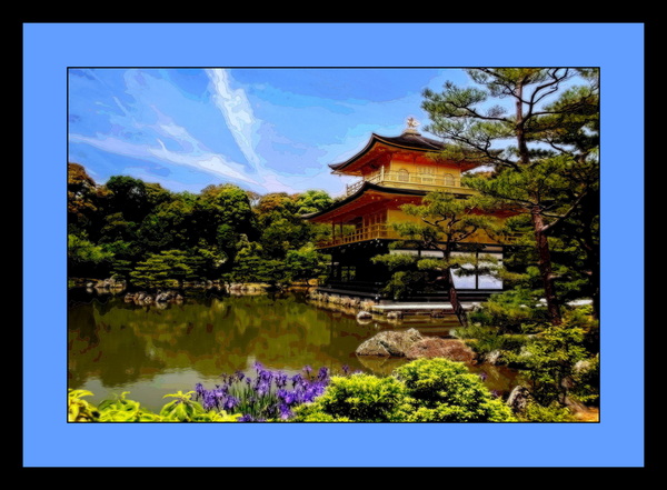 GOLDEN PAGODA IN KYOTO JAPAN A1 Print