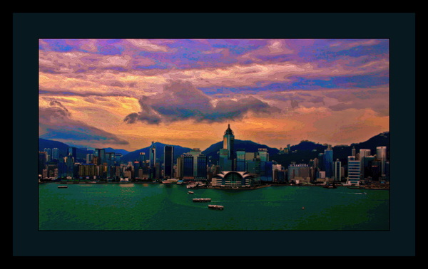 SUNRISE OVER HONG KONG Print