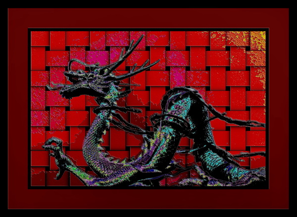 WOOVEN  DRAGON   Print