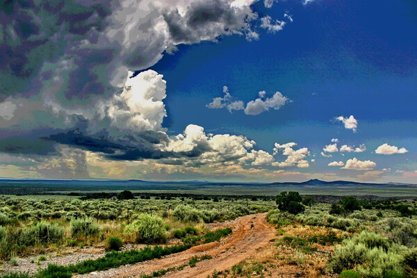 ON THE ROAD TO TAOS Print