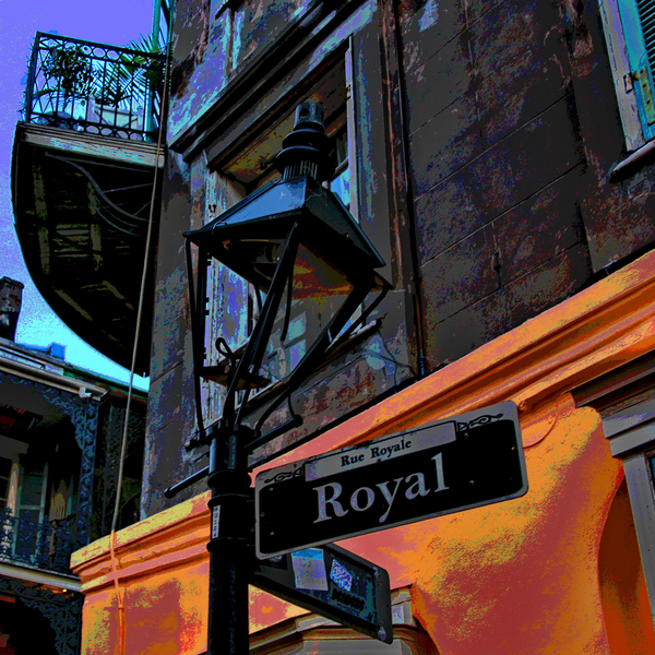 NEW ORLEANS FRENCH QUARTER GAS LIGHT Print