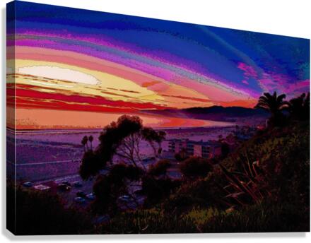 USA COLLECTION - CALIFORNIA - SANTA MONICA BAY 005 Canvas Print
