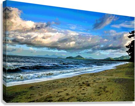 THE BEACH AT CAIRNS AUSTRAILIA  Canvas Print