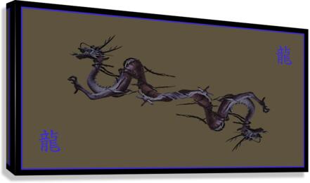 TWIN DRAGONS II  Canvas Print