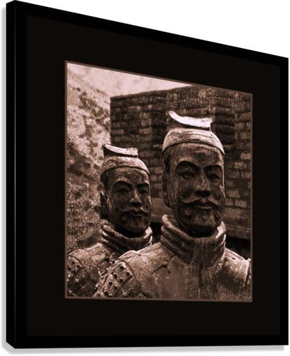 TERRA COTTA SOLDIERS BY CHINAS GREAT WALL Canvas Print