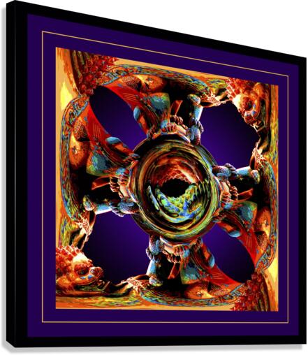 ABSTRACT GUARD LIONS  Canvas Print