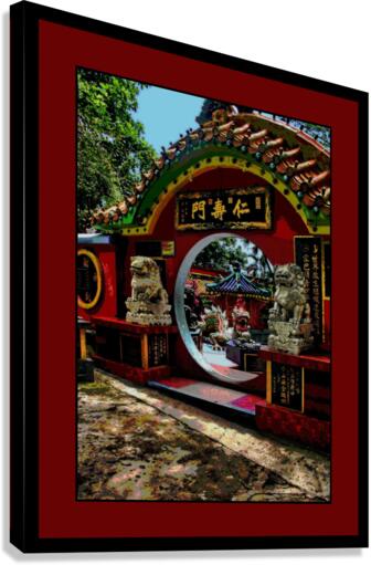 ENTRANCE TO TIN HAU TEMPLE AT REPULSE BAY HONG KONG Canvas Print
