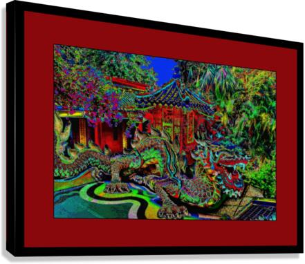 MOSAIC DRAGON AT THE TIN HAU TEMPLE AT REPULSE BAY Canvas Print