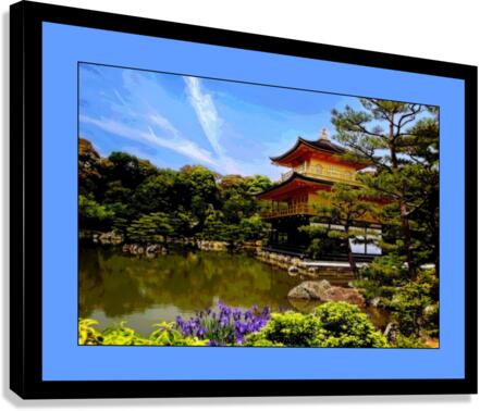 GOLDEN PAGODA IN KYOTO JAPAN A1 Canvas Print