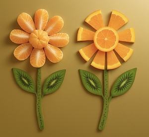 Orange Fruit Flowers 