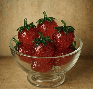 Glass Strawberries 