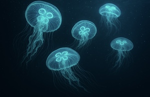Jellyfish Under the Sea 