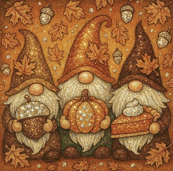 Thanksgiving Gnomes  by CreativeMuse