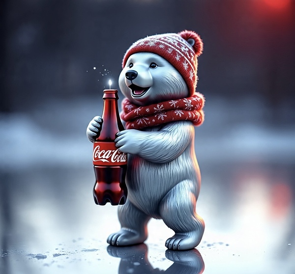  Christmas Coca Cola Polar Bear III by CreativeMuse