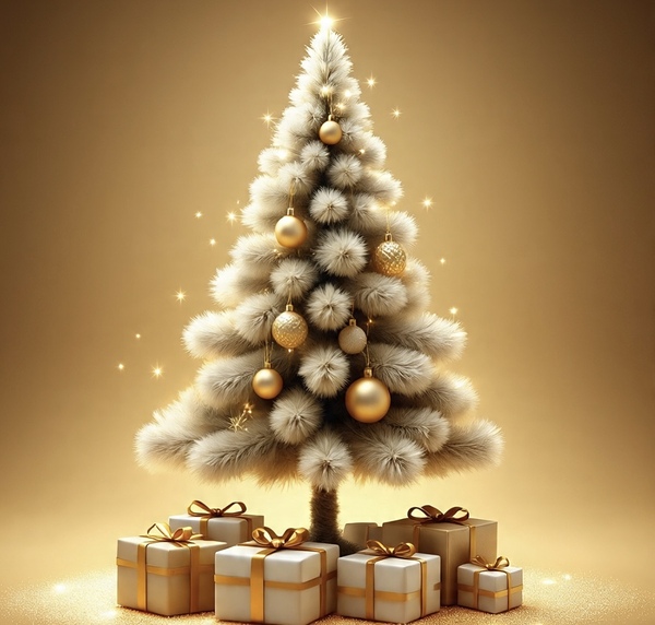 Gold Christmas Tree by CreativeMuse