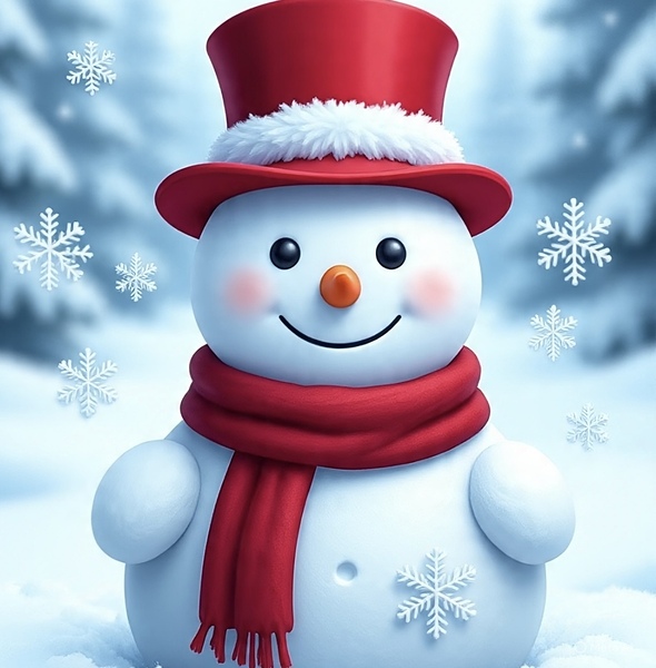 Snowman in the Snow  by CreativeMuse