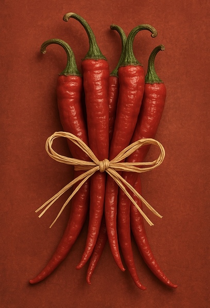 Red Cayenne Peppers  by CreativeMuse